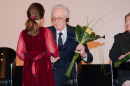 Lajos Cseri receiving flowers from my daughter Shannon